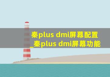 秦plus dmi屏幕配置_秦plus dmi屏幕功能